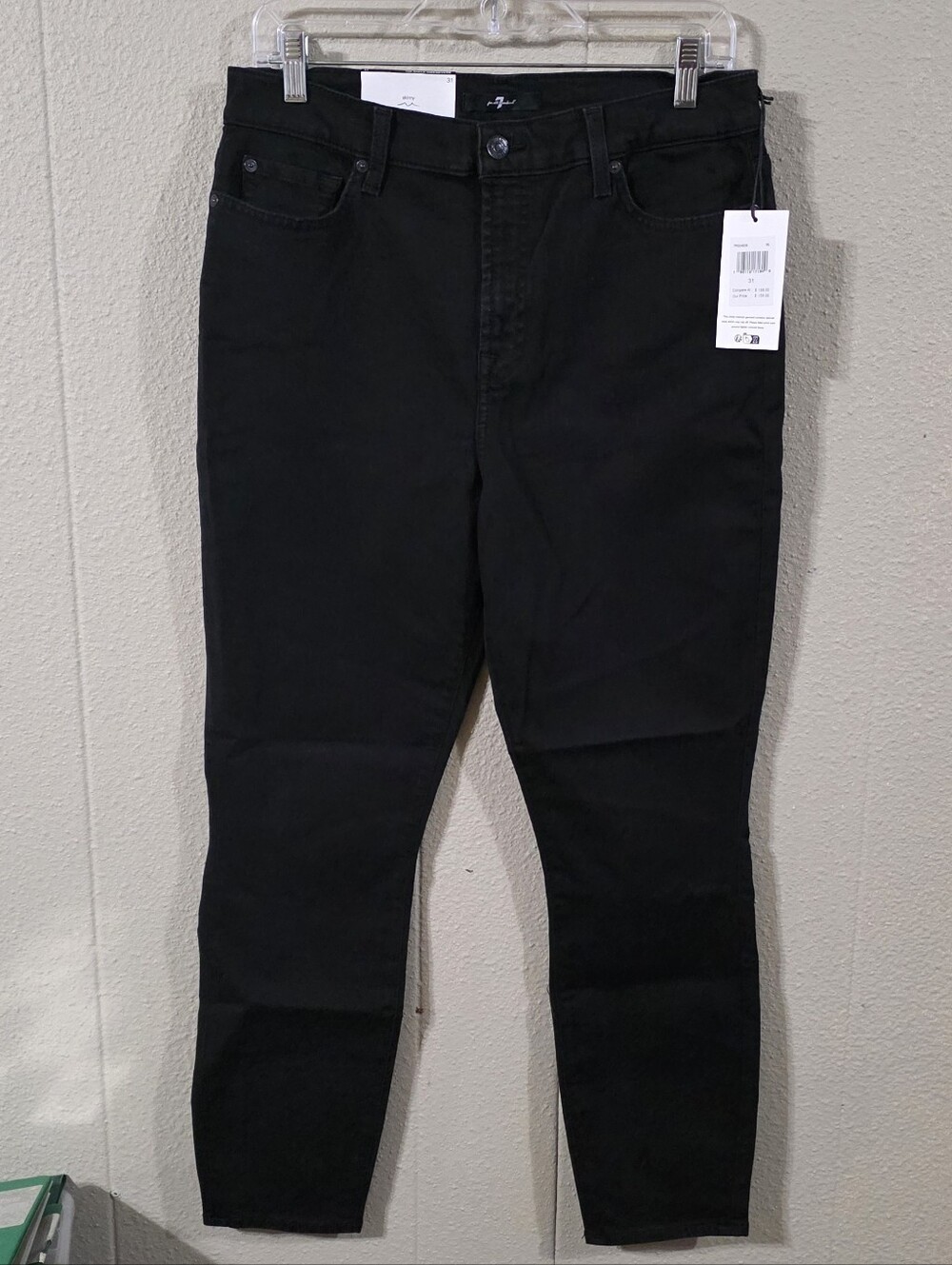 Nwt $159 Women's 7 For All Mankind Ankle Gwenevere Skinny Jeans Sz 31